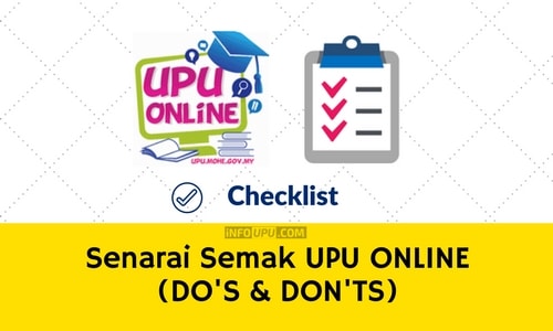 Senarai Semak Upu Online Do S Don Ts Info Upu
