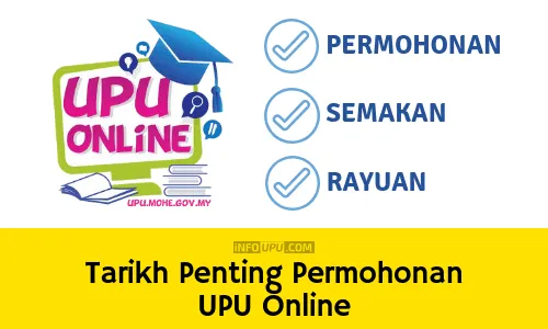 Tarikh Penting Permohonan UPU 2018 2