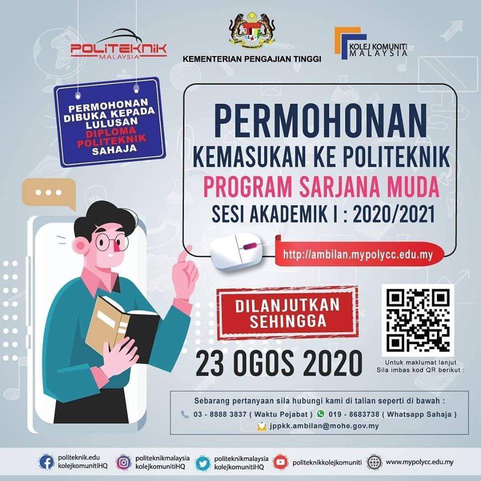 Permohonan Kemasukan Politeknik 2020 Online - Info UPU