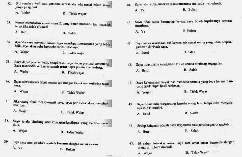 Contoh Soalan Ujian Medsi Malaysian Educators Selection Inventory