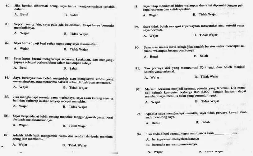 Contoh Soalan Ujian Medsi dan Tips