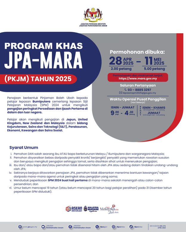 Biasiswa Program JPA MARA