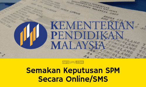 Semakan Keputusan Spm 2020 Secara Online Sms Info Upu