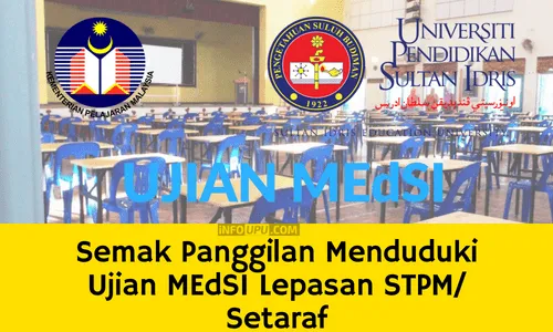 Semak Panggilan Menduduki Ujian MEdSI Lepasan STPM Setaraf