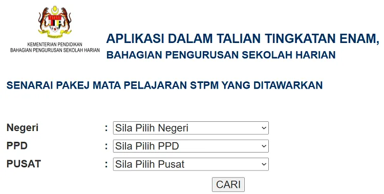 sekolah form