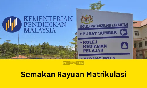 Cara semak keputusan rayuan Matrikulasi panggilan kedua semakan keputusan rayuan matrikulasi
