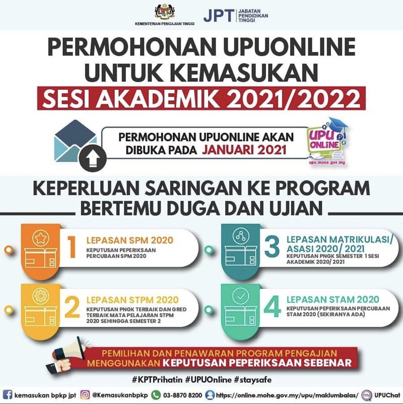 Permohonan Upu 2021 Online Ua Ipta Politeknik Ilka Info Upu