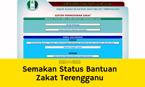 Semakan MAIDAM Status Bantuan Zakat Negeri Terengganu