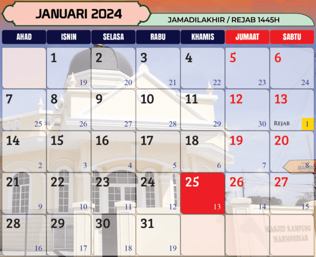 Kalendar Islam 2024 / 1445H1446H & Tarikh Puasa Sunat Info UPU