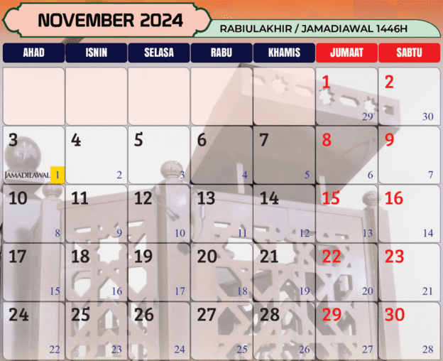 Kalendar Islam 2024 / 1445H-1446H & Tarikh Puasa Sunat - Info UPU