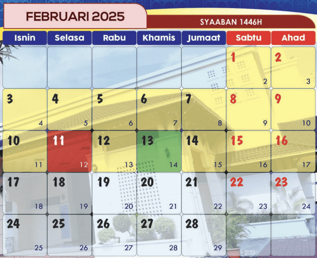 kalendar islam februari