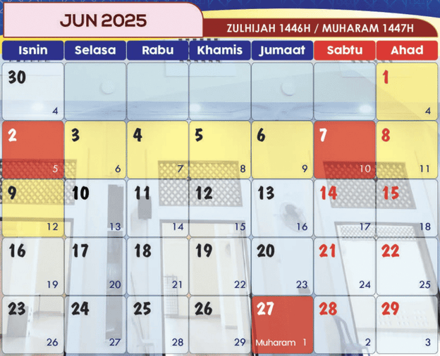 kalendar islam jun