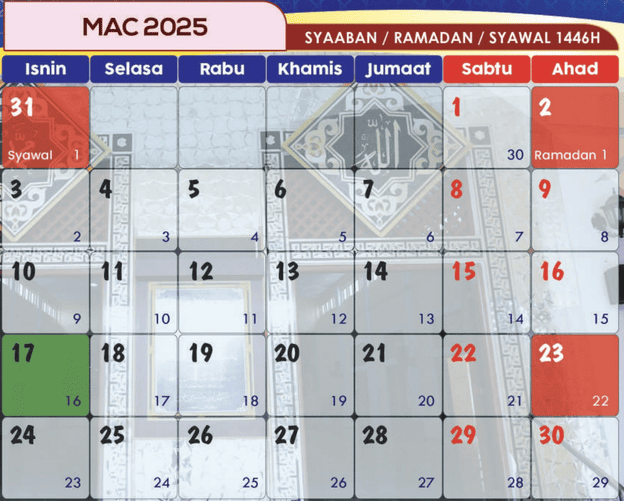kalendar islam mac