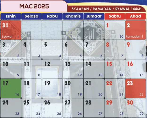 kalendar islam mac