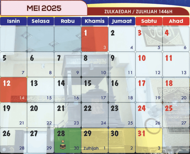 kalendar islam mei