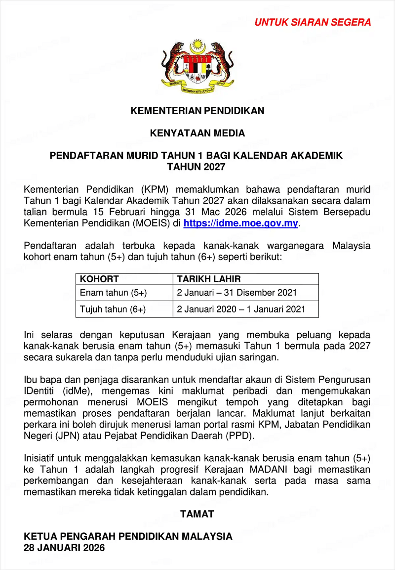 daftar tahun