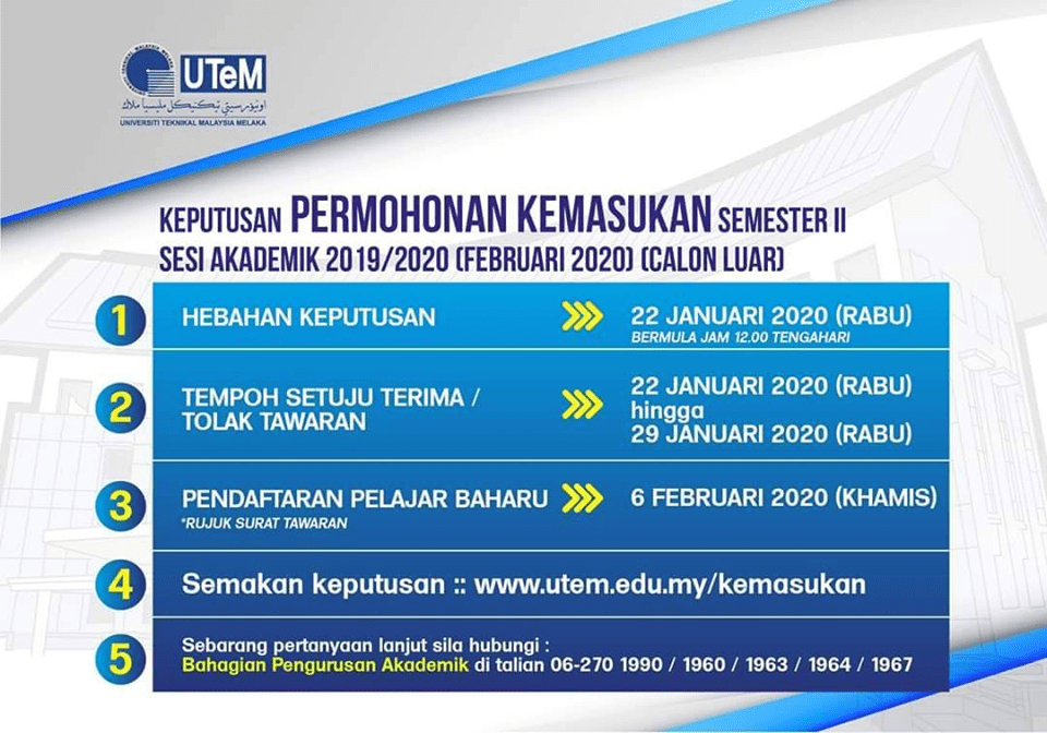 Syarat kemasukan utem